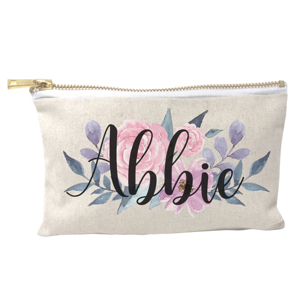Personalised Make Up Bag - 011flowerB