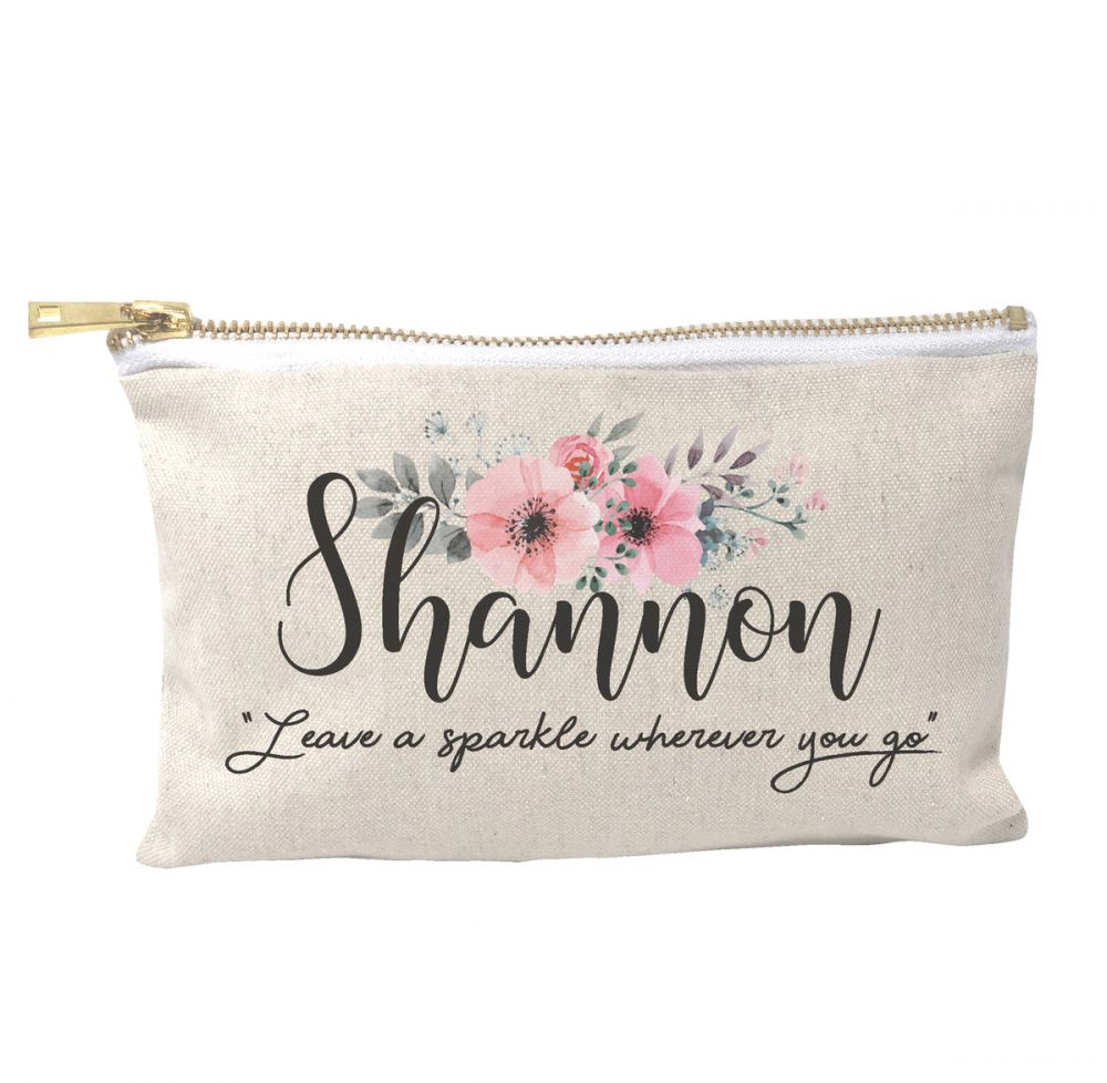 Personalised Make Up Bag - Leave a Sparkle