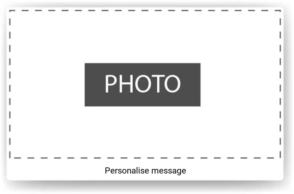 Personalised Aluminium Photo + Message Card