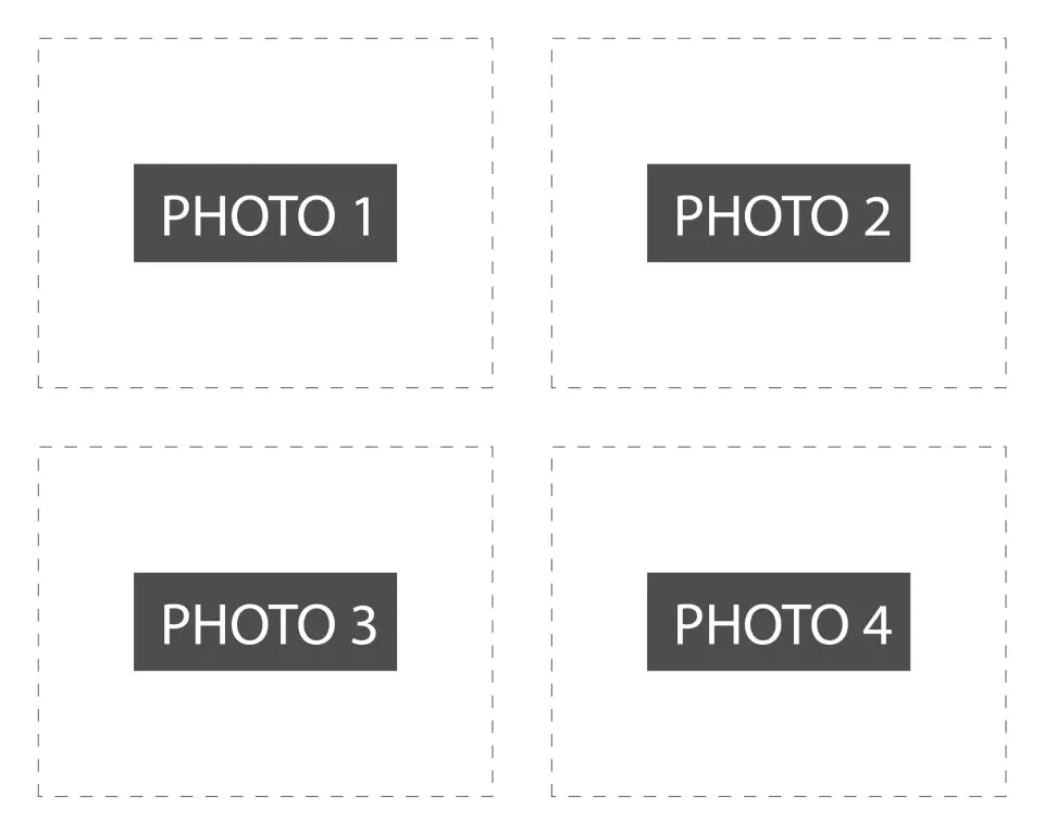 Personalised Collage Canvas - Four Images