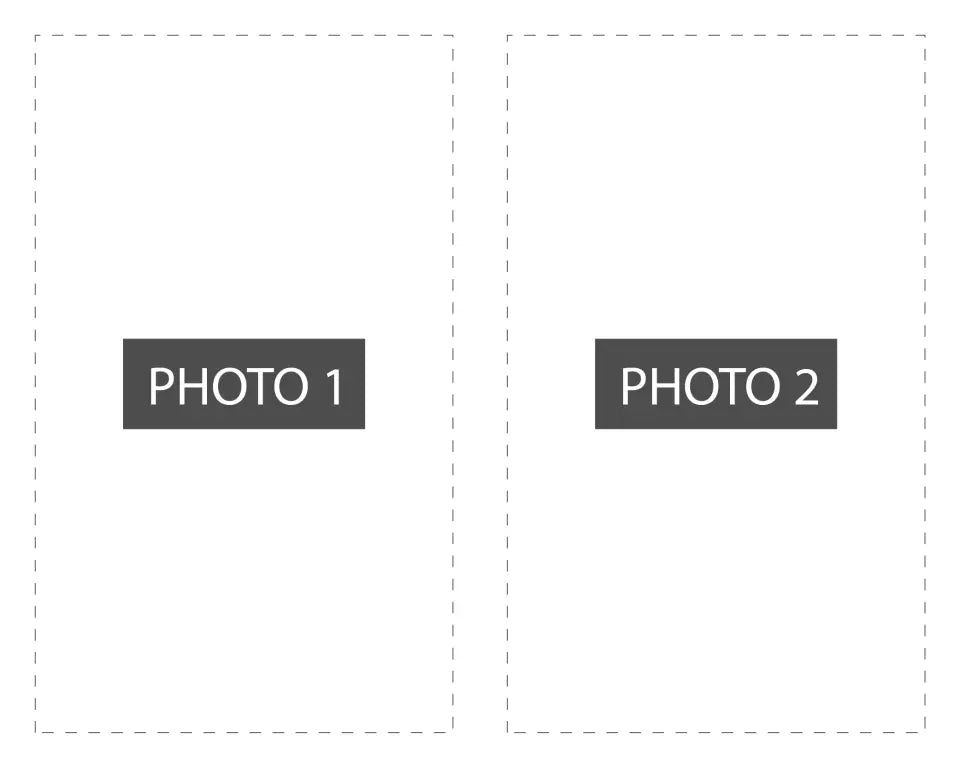 Personalised Collage Canvas - Two Images