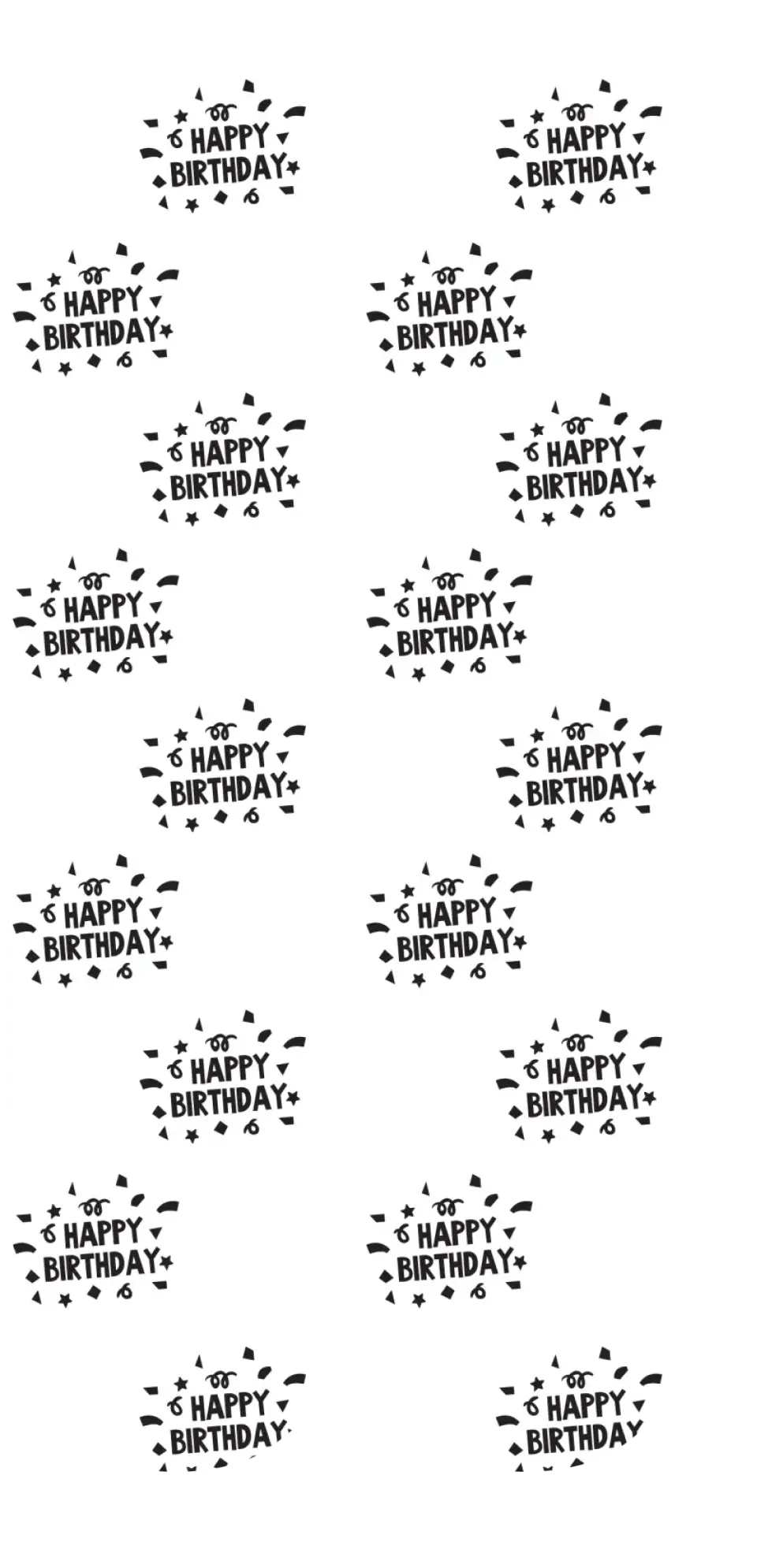 Personalised Face Socks - Happy Birthday White