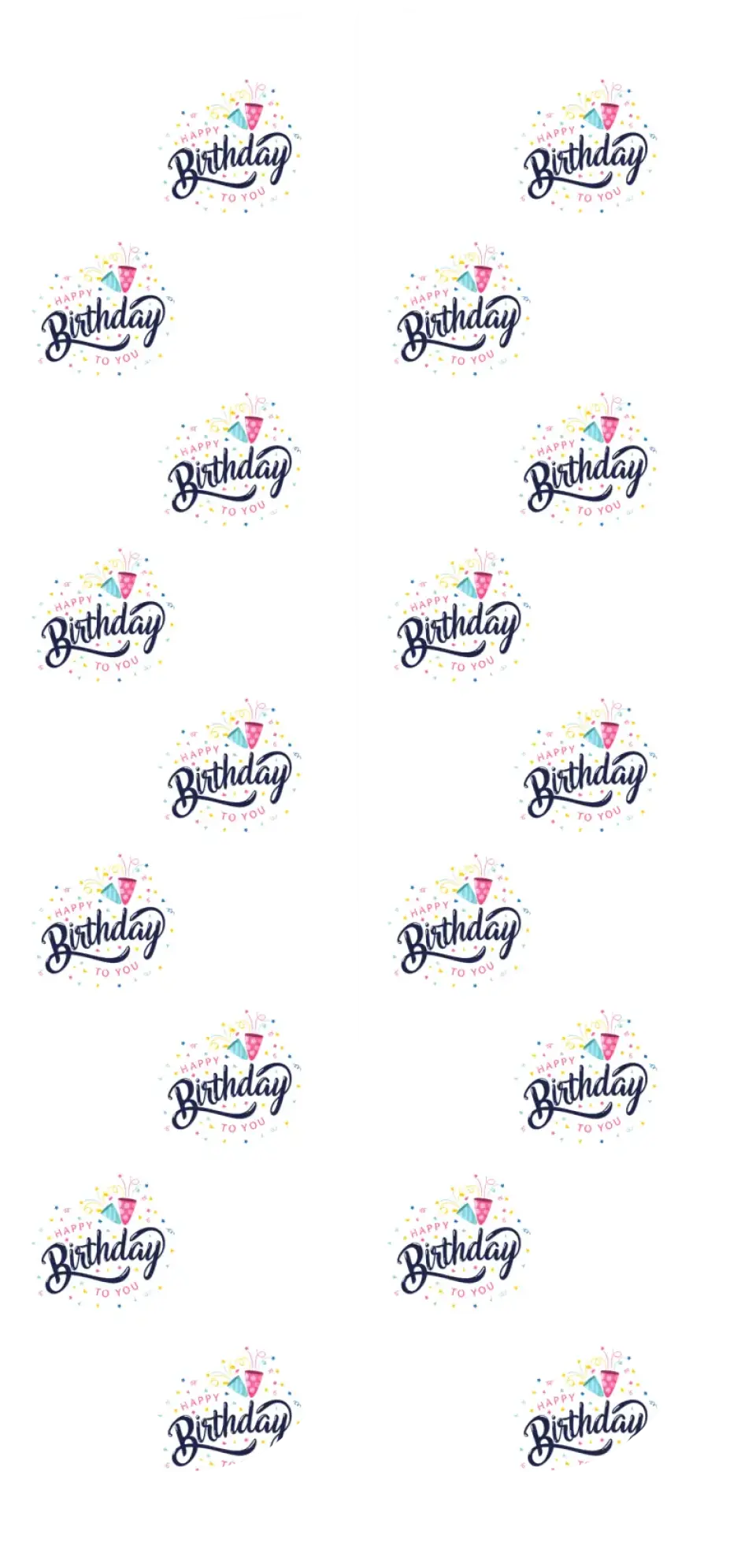 Personalised Face Socks - Happy Birthday White (BDay_Celebration08)