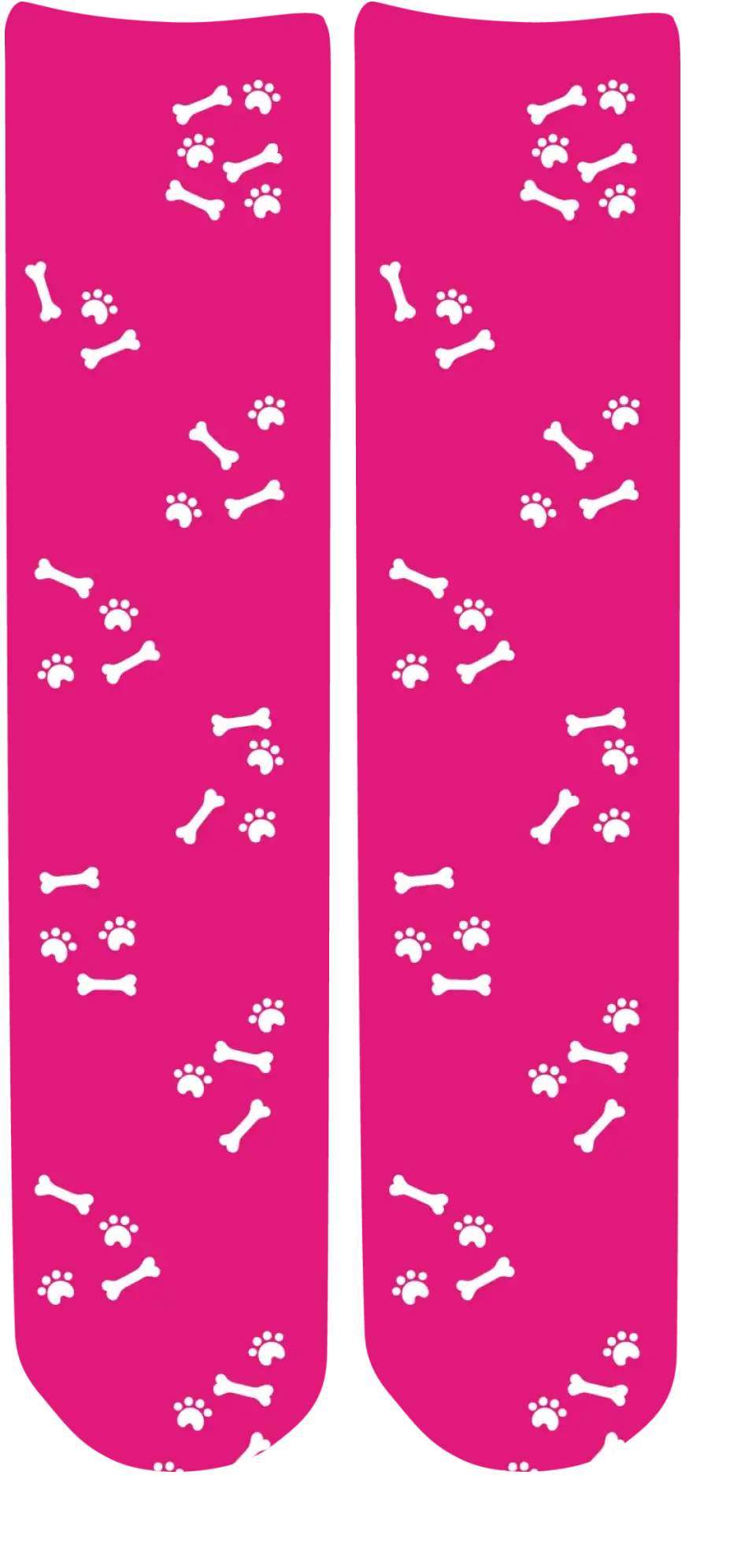 Personalised Face Socks - Pet Dark Pink (DBonePattern)