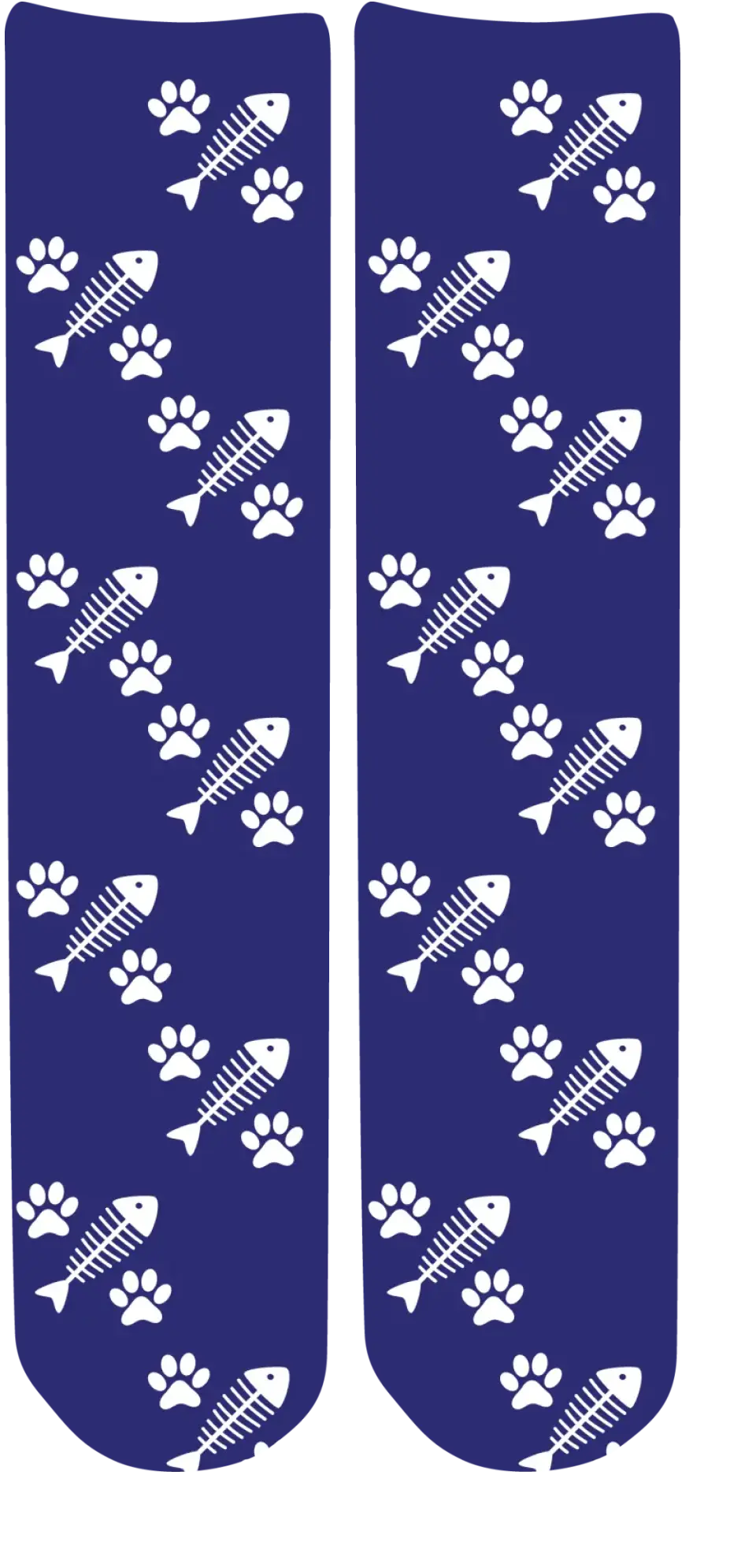 Personalised Face Socks - Pet Navy Blue (CPawPattern)