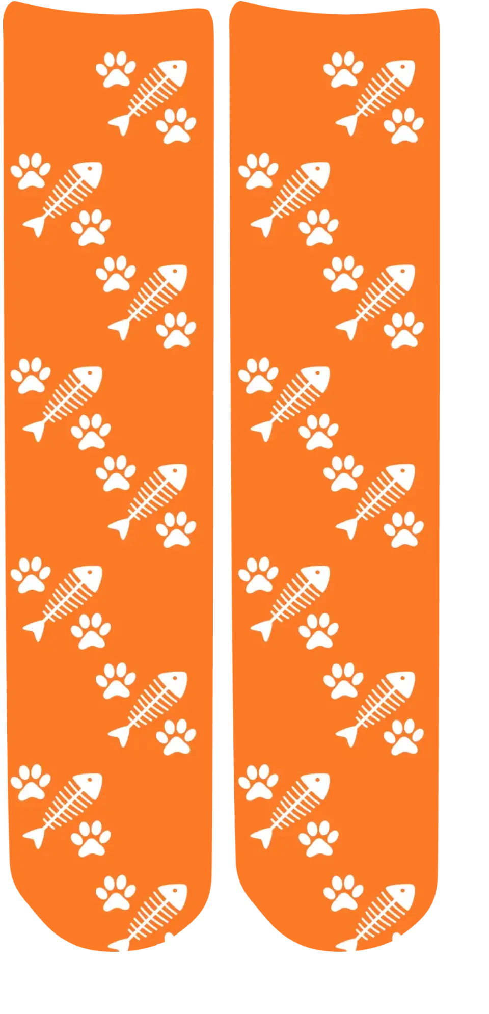 Personalised Face Socks - Pet Orange (CPawPattern)