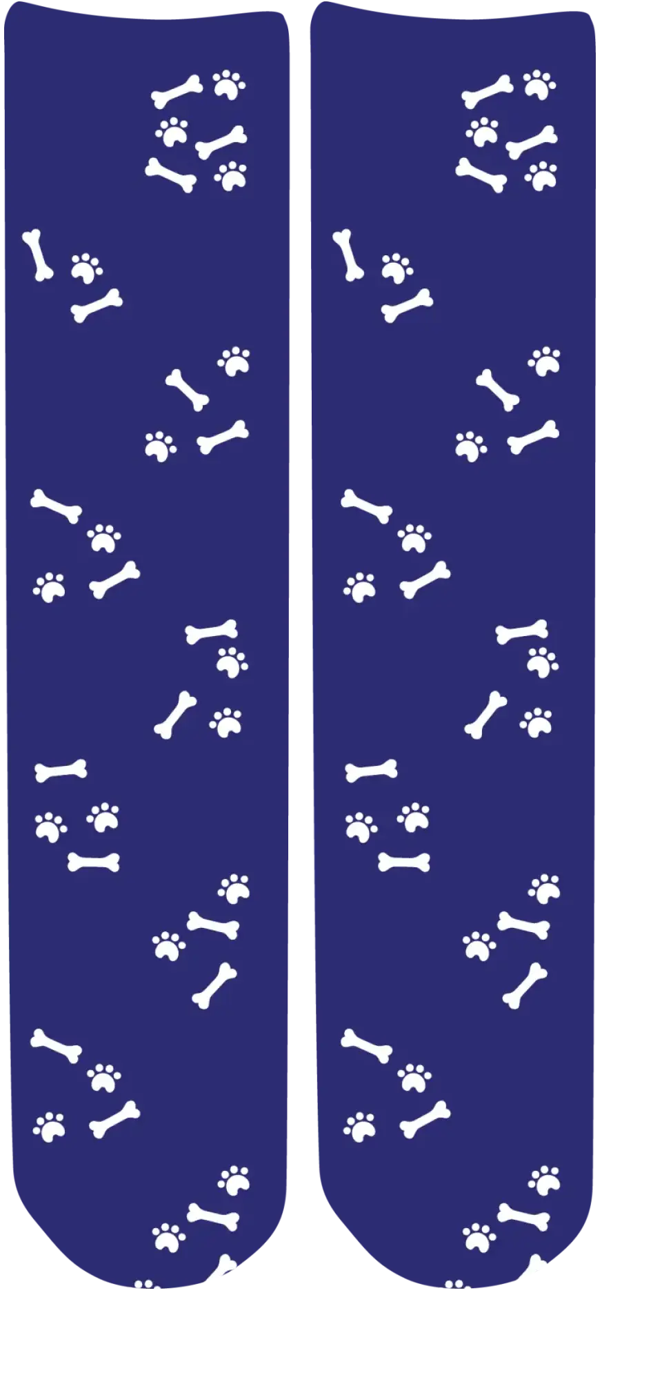 Personalised Face Socks - Pet Navy Blue (DBonePattern)