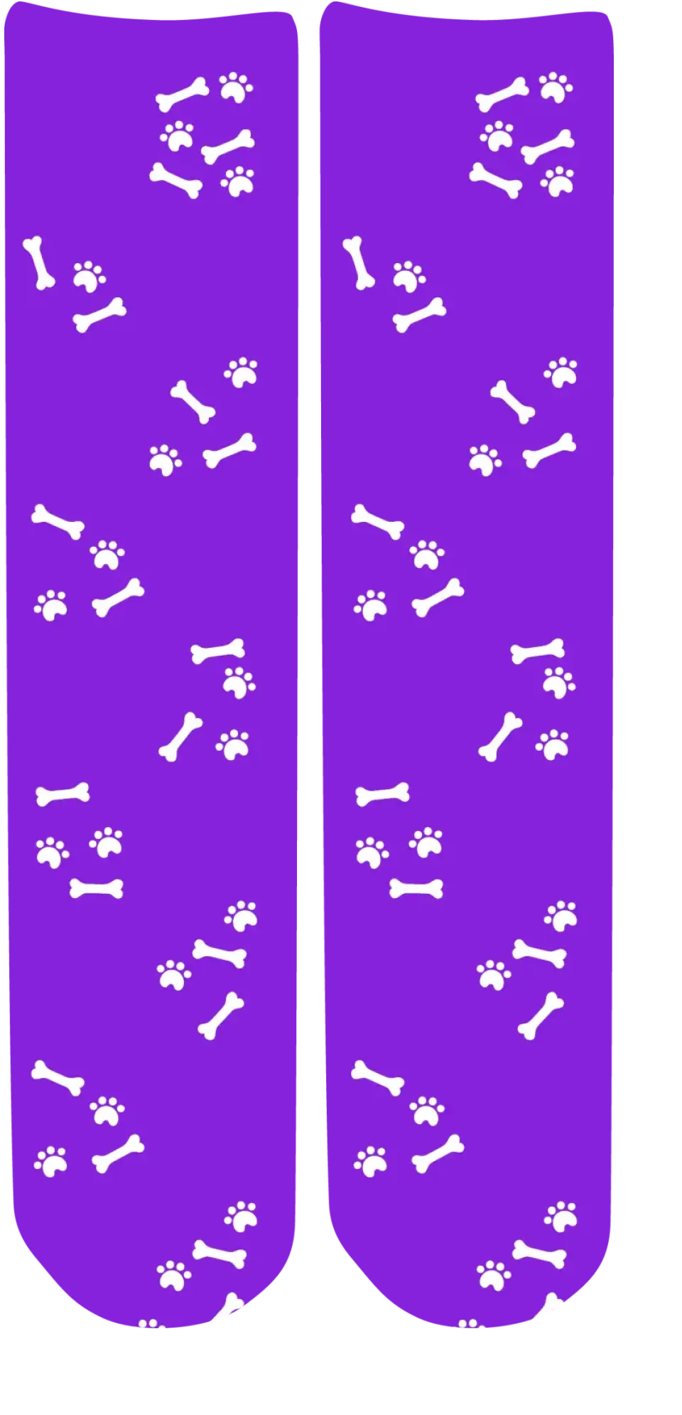 Personalised Face Socks - Pet Purple (DBonePattern)