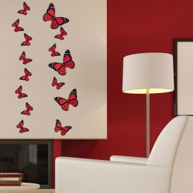 21 x Monarch Butterflies (Red)