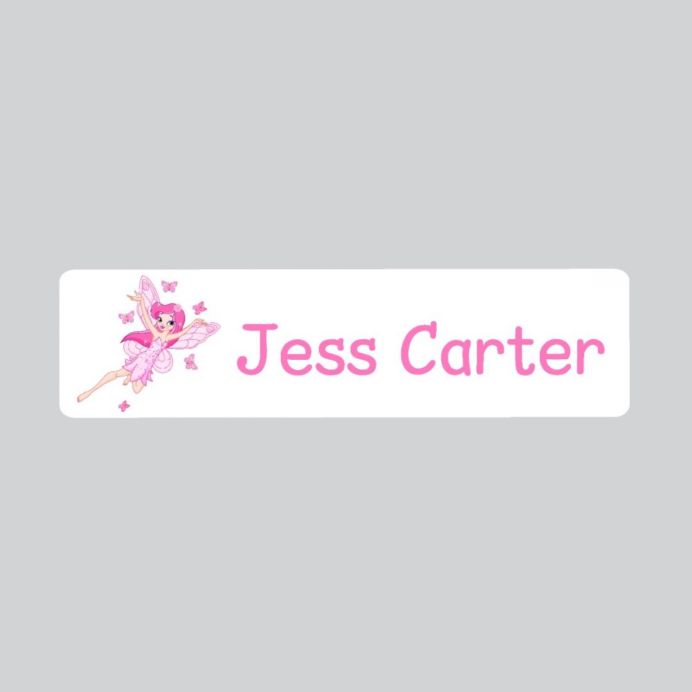 25 x Personalised Iron-on Name Labels - Fairy