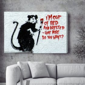 Bed Rat Banksy Canvas