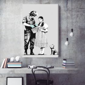 Dorothy Police Search Banksy Canvas