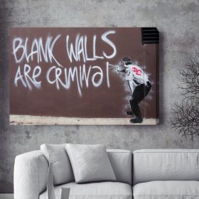 Blank Walls Banksy Canvas