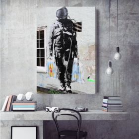 Astronaut Shopping Banksy Canvas