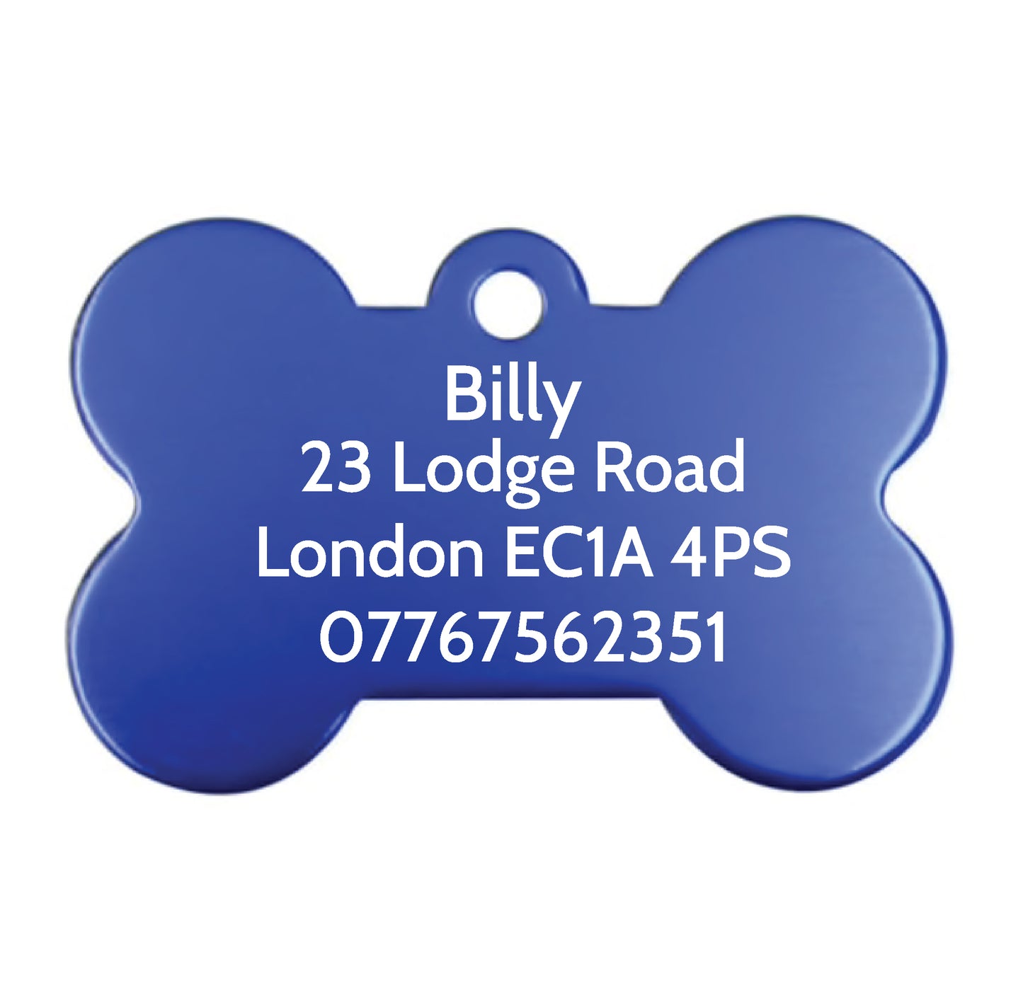 Personalised Engraved Bone Pet Tag - Bone (BS_0056)