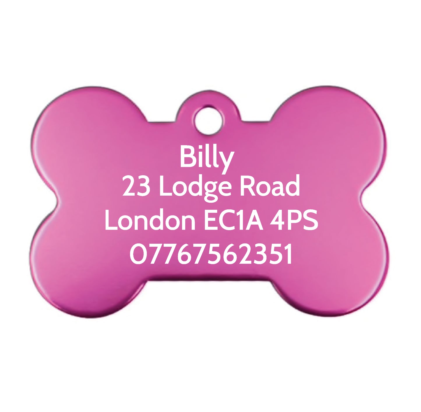Personalised Engraved Bone Pet Tag - Bone (BS_0056)
