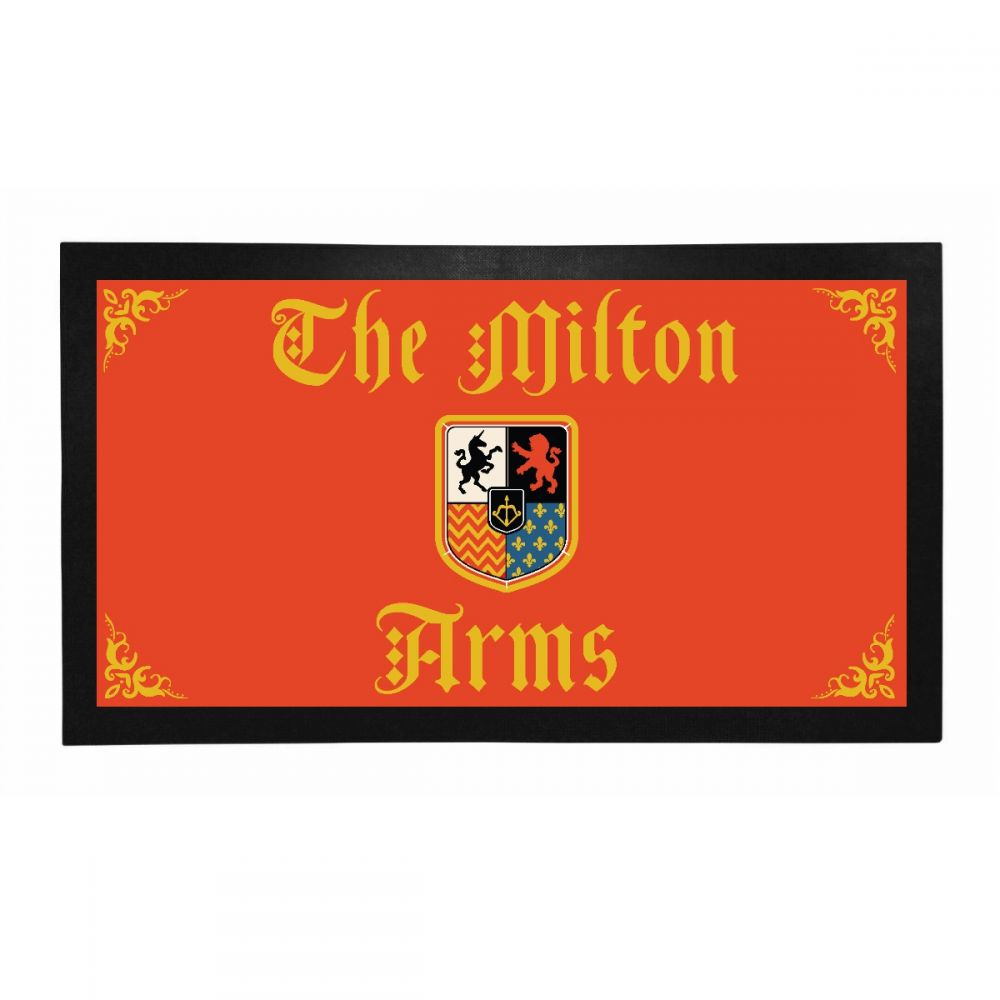 Personalised Bar Mat - Red Arms (R_SHD)