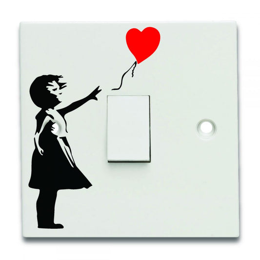 Banksy Light Switch Decal Stickers (Pack of 6)