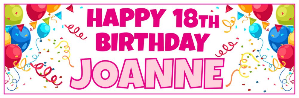 Personalised Birthday Banner