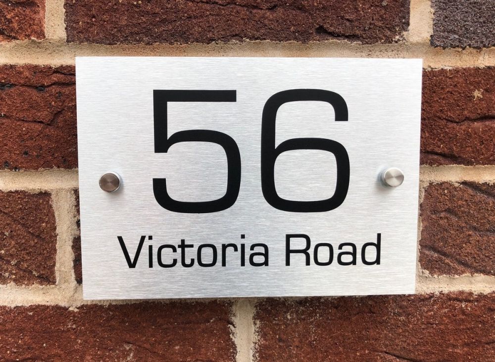 Personalised Metal Door Sign - Floating Single Panel