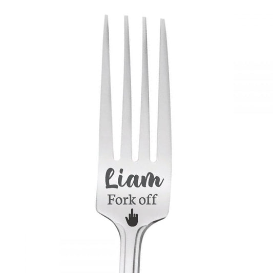 Personalised 'Name' Stainless Steel Fork - Fork Off
