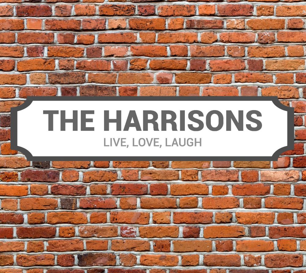 Personalised Home & Garden Plaque - Grey