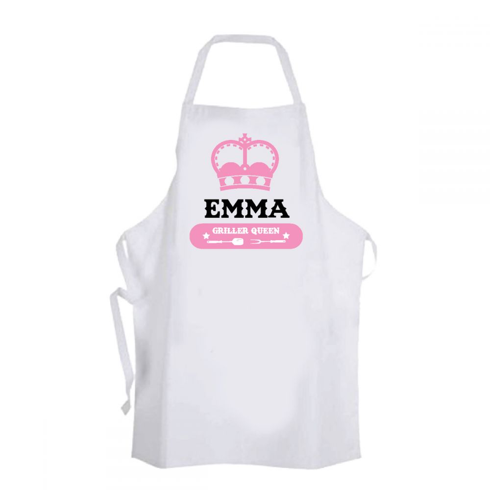 Personalised Name Griller Queen Apron