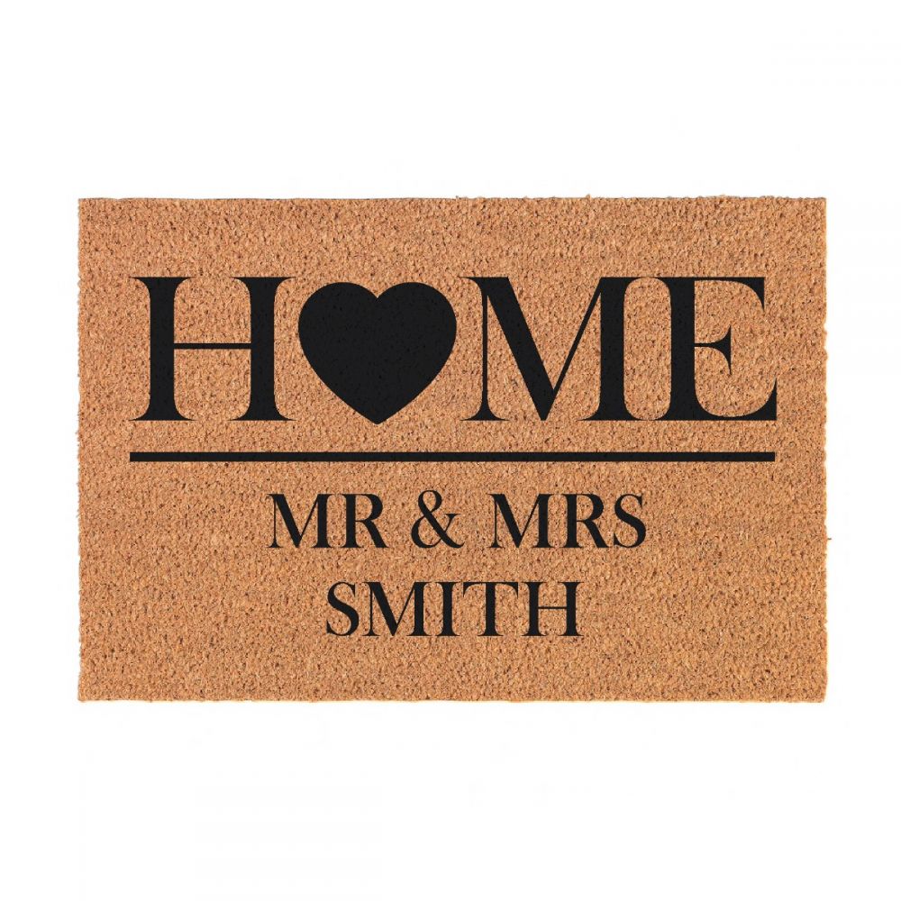 Personalised Coir Door Mat - Home