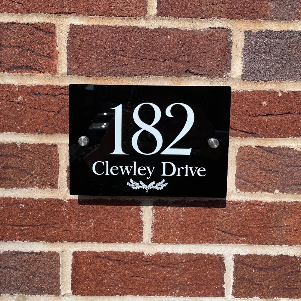 Personalised Rectangular Acrylic Door Sign - (BTFWER_0081)