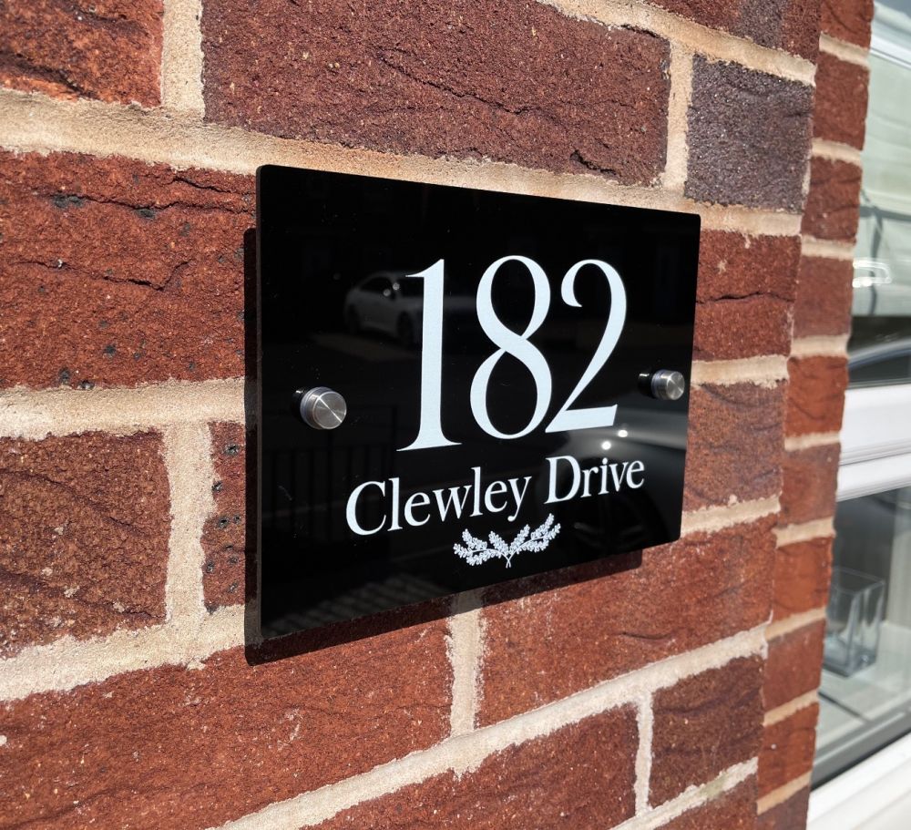 Personalised Rectangular Acrylic Door Sign - (BTFWER_0081)