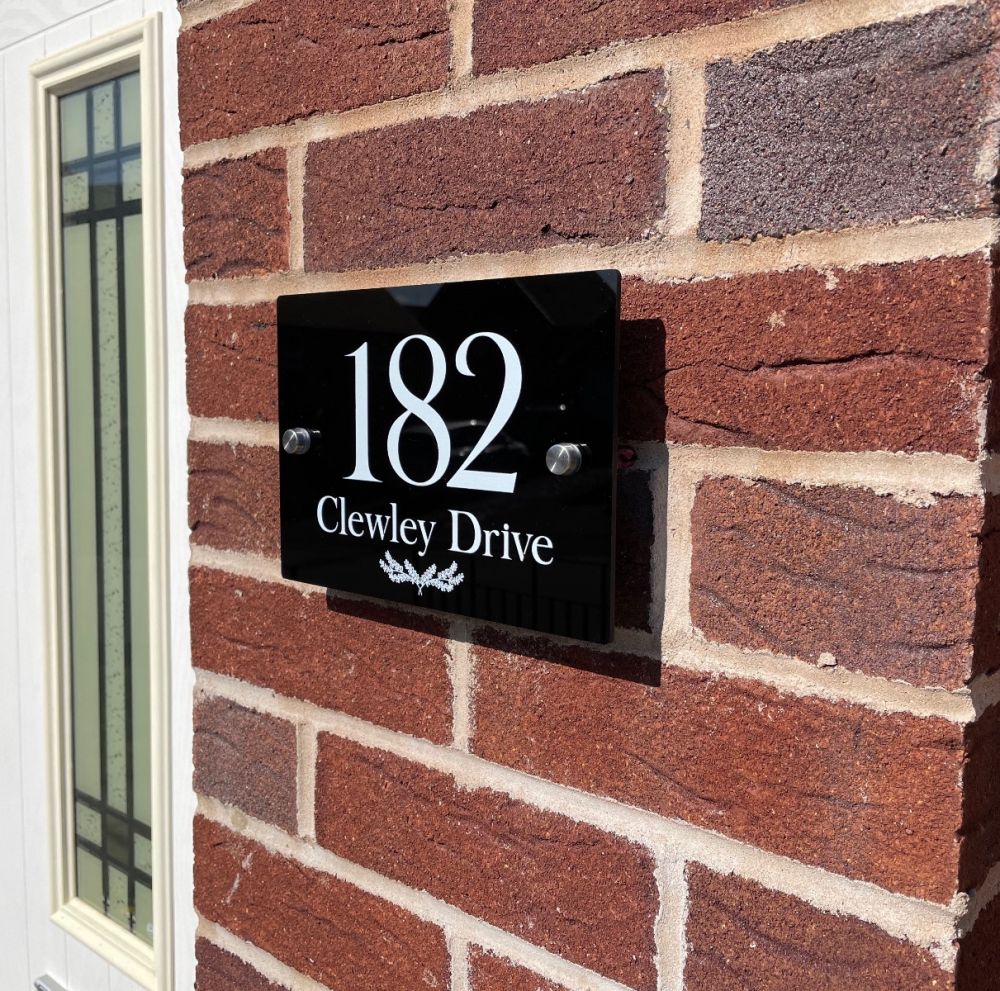 Personalised Rectangular Acrylic Door Sign - (BTFWER_0081)