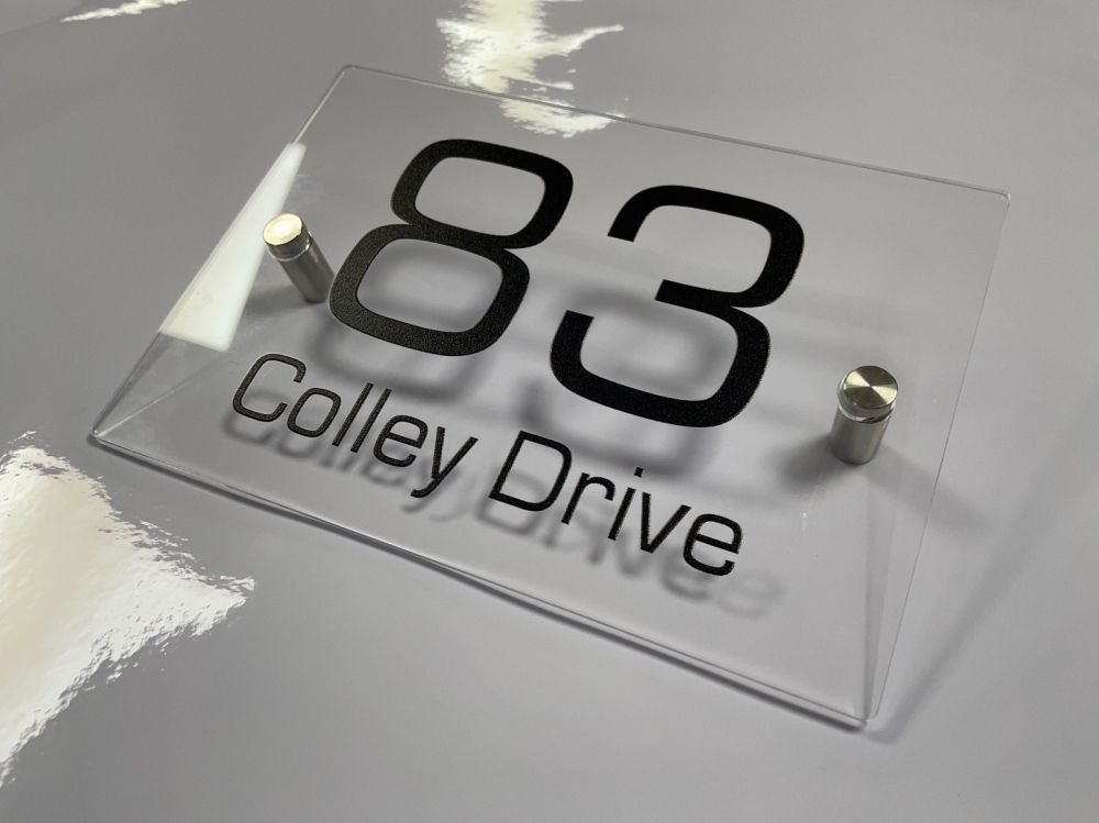 Personalised Clear Acrylic Door Sign