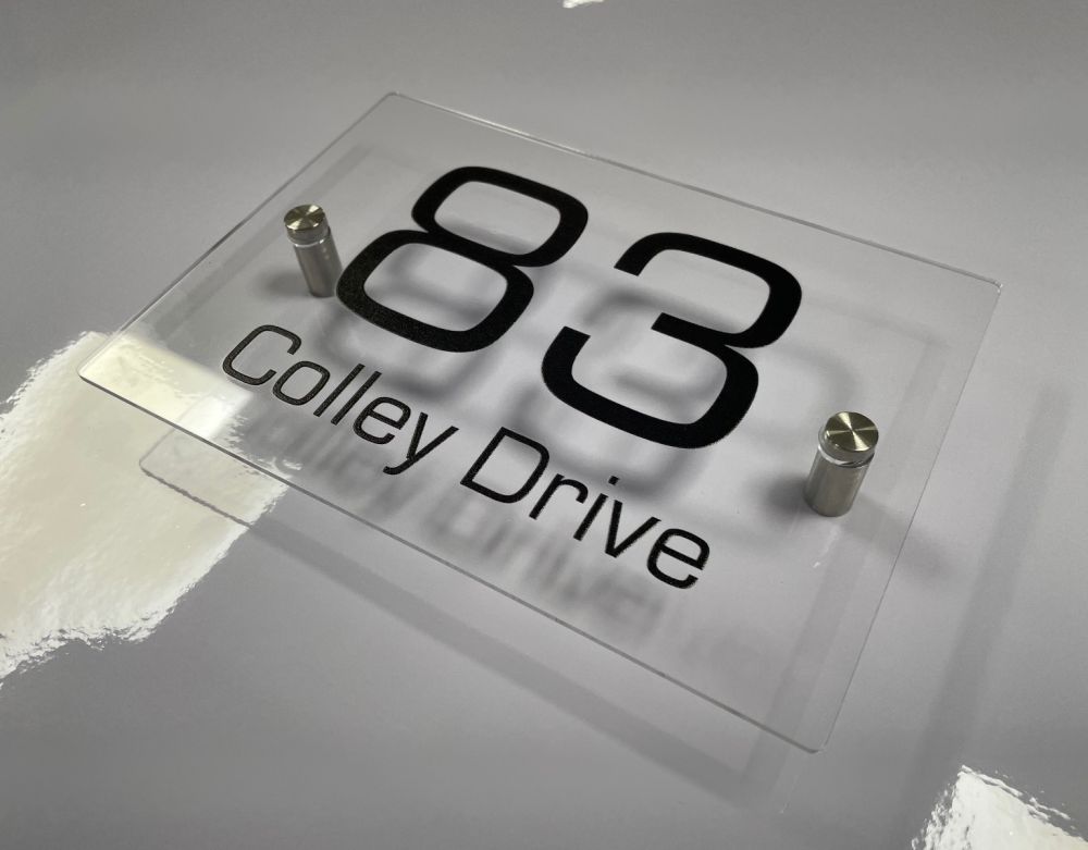 Personalised Clear Acrylic Door Sign