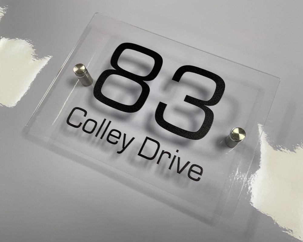 Personalised Clear Acrylic Door Sign