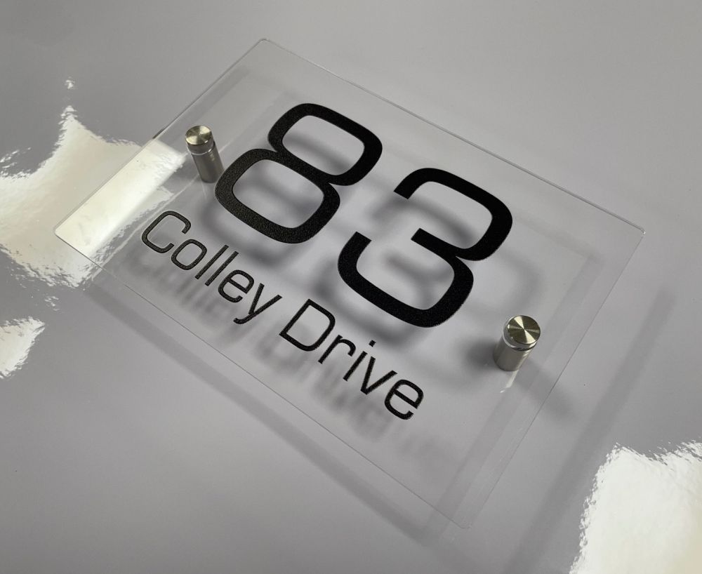 Personalised Clear Acrylic Door Sign
