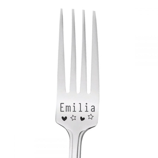 Personalised 'Name' Stainless Steel Fork - Just Name