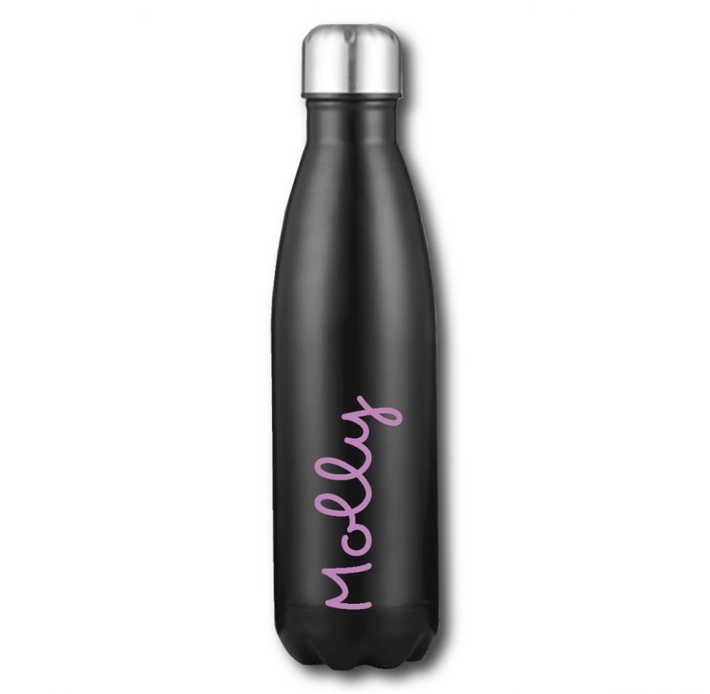 Personalised Name Thermal Water Bottle - Lilac