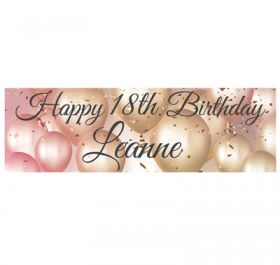 Giant Personalised Birthday Banner - Luxury