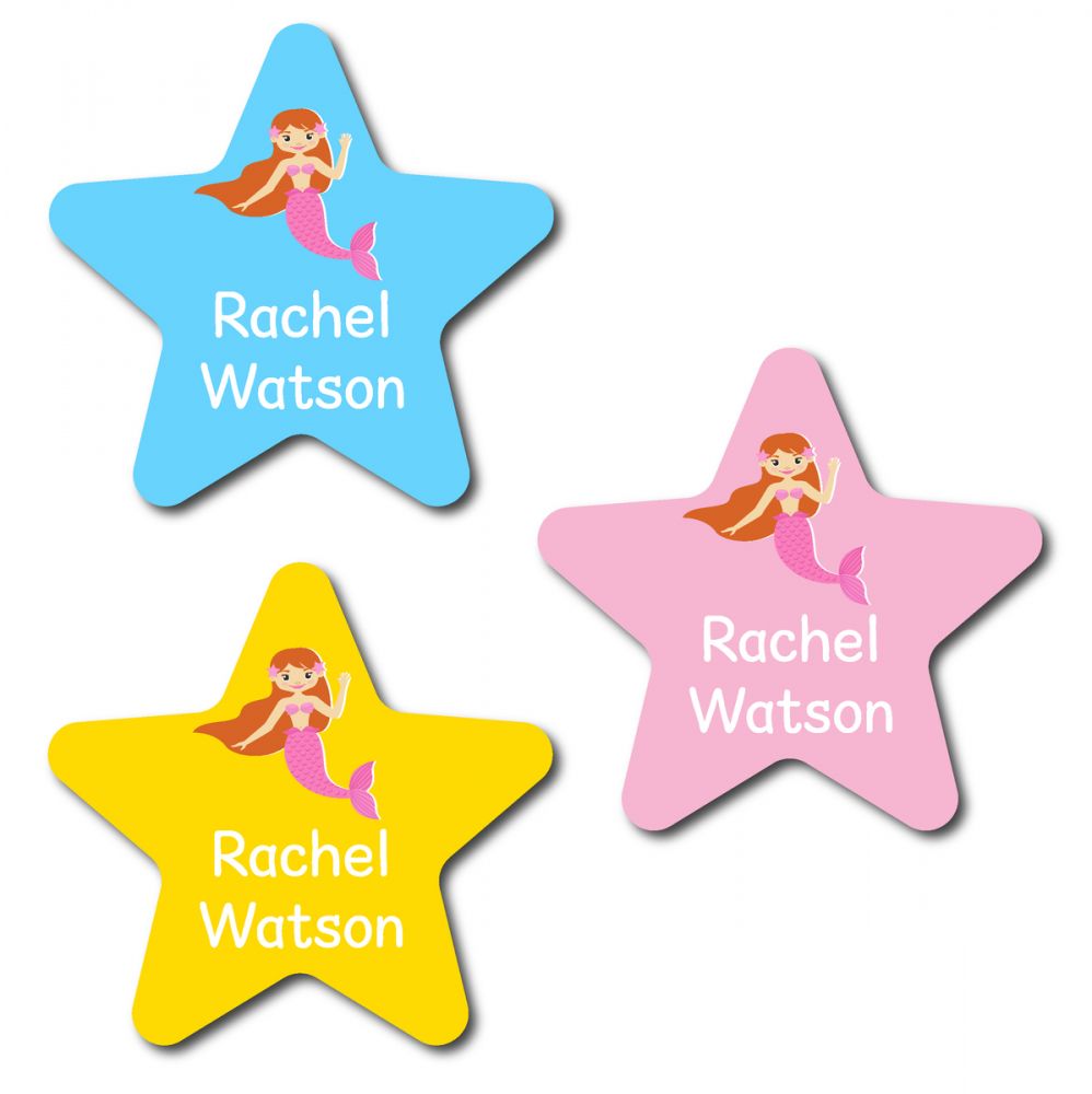 30 Star Mermaid Name Labels