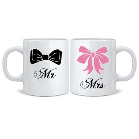 Mr & Mrs Bow Tie / Bowknot Mugs