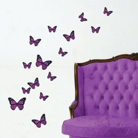 21 x Monarch Butterflies (Purple)