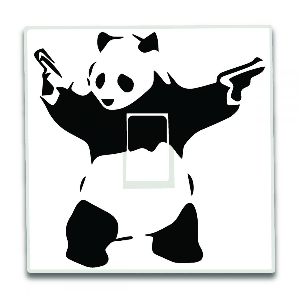 Banksy Light Switch Decal Stickers (Pack of 2)