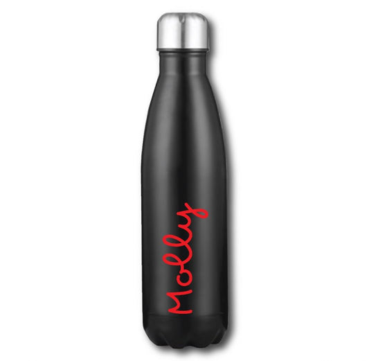 Personalised Name Thermal Water Bottle - Red