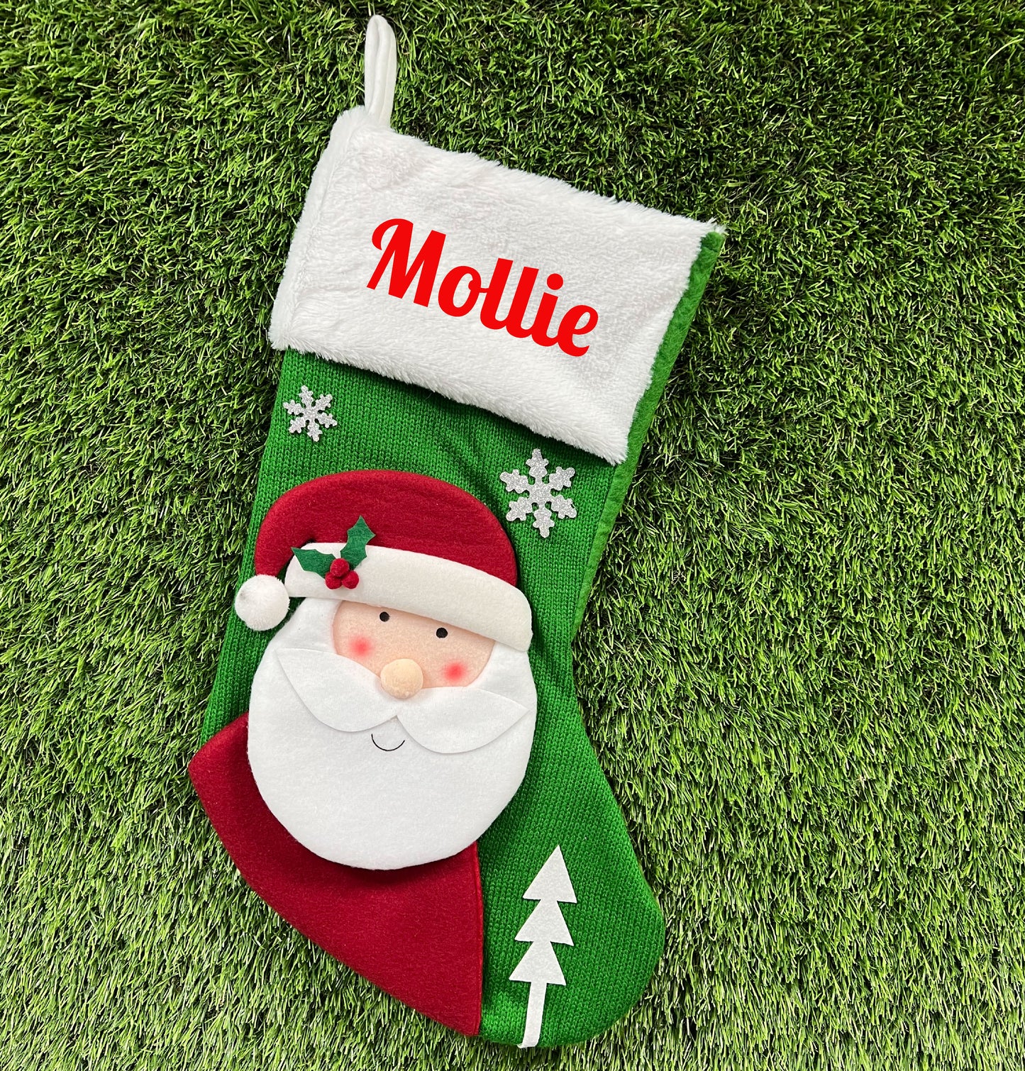 Personalised Name Christmas Stocking - Santa Claus