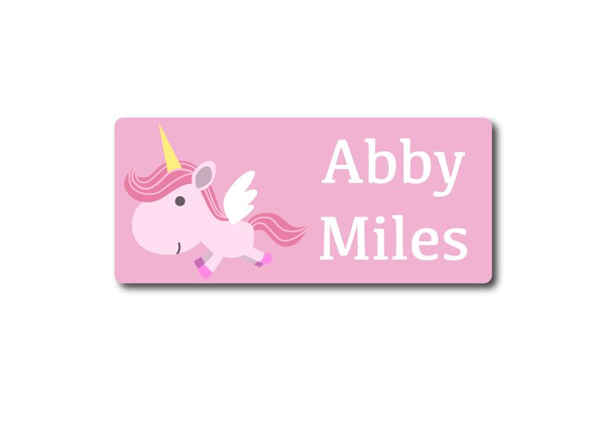 Unicorn Rectangle Name Label