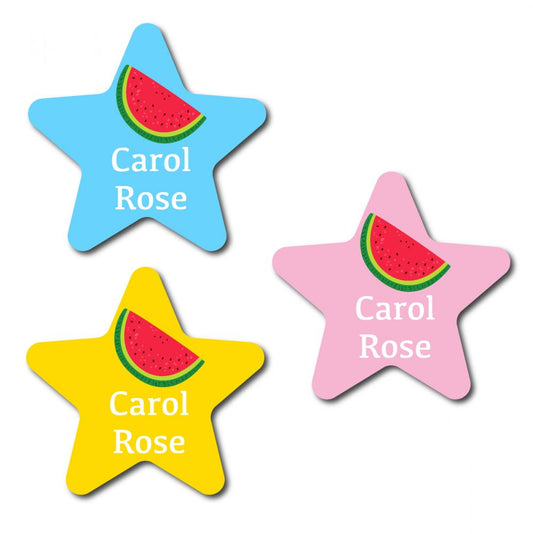 30 Star Water Melon Name Labels