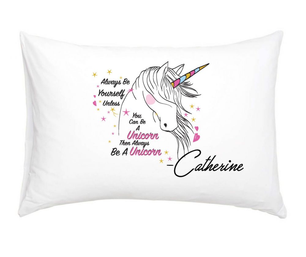 Unicorn 06 - Personalised Pillow Case