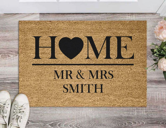 Personalised Coir Door Mat - Home