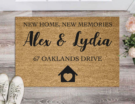 Personalised Coir Door Mat - New Home New Memories