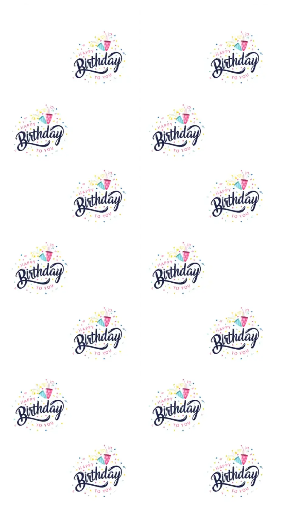 Personalised Face Socks - Happy Birthday White (BDay_Celebration08)